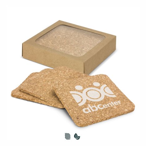 Oakridge Cork Coaster Square - Set of 4