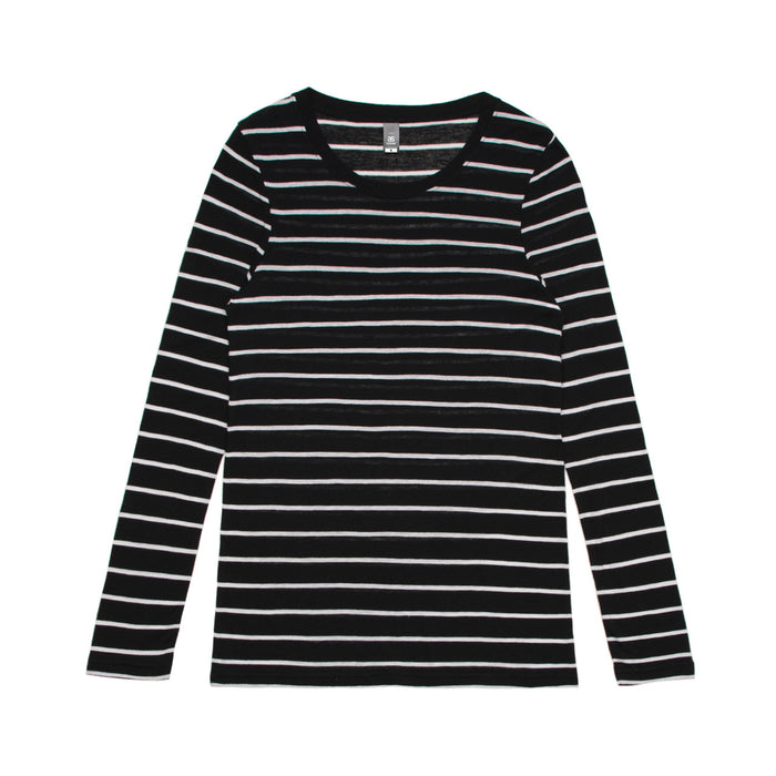 AS Colour Wo's Fine Stripe L/S Tee 4027