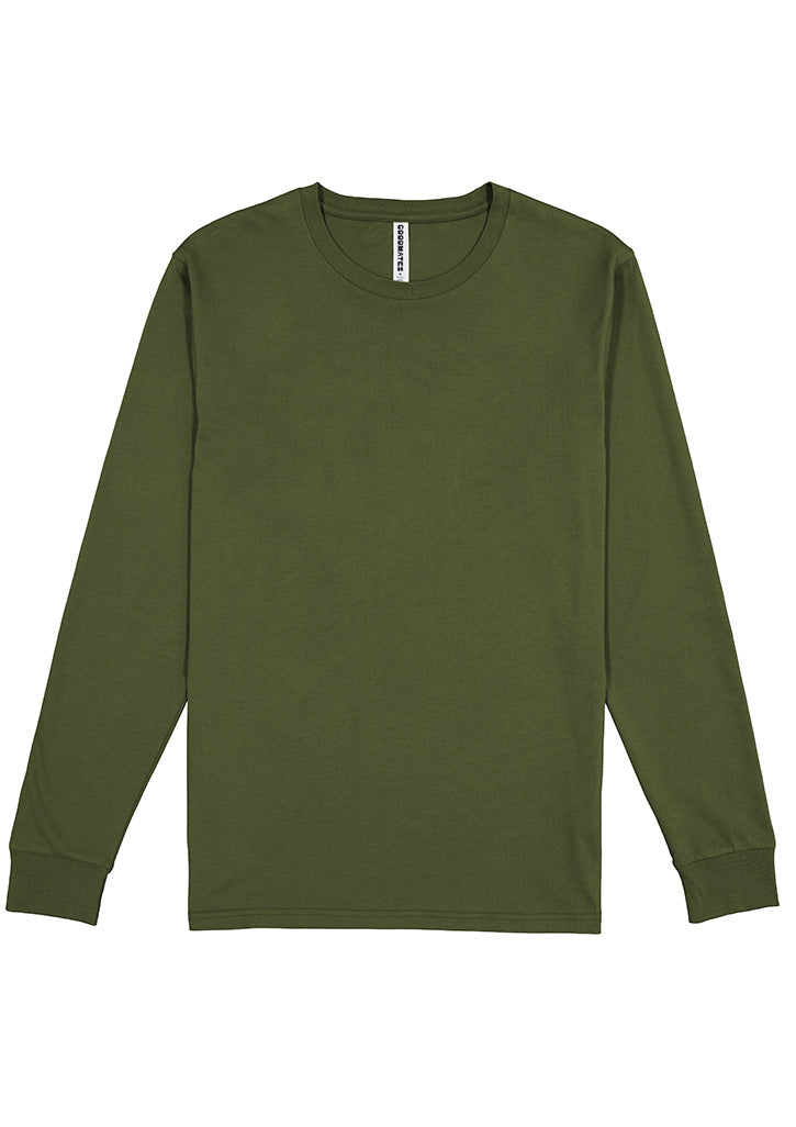 Mens Basis Long Sleeve Tee - Army