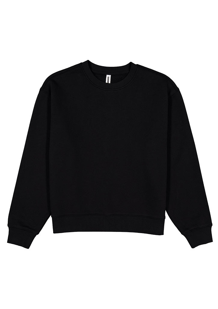 Womens Everyday Crew Sweatshirt - Black