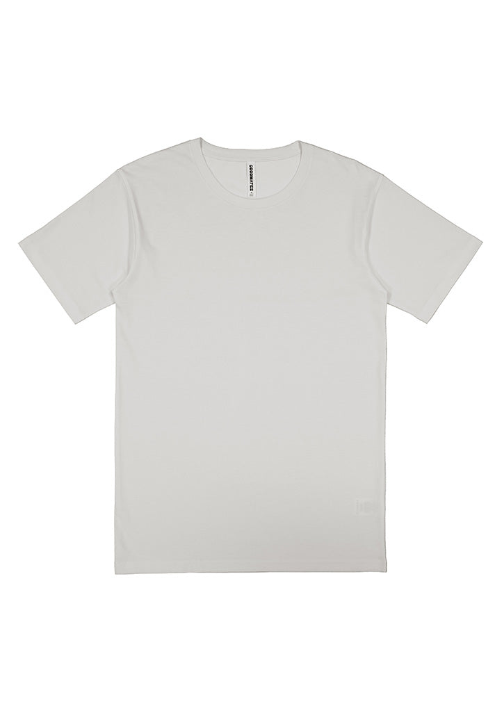 Mens Basis Short Sleeve Tee - Ecru