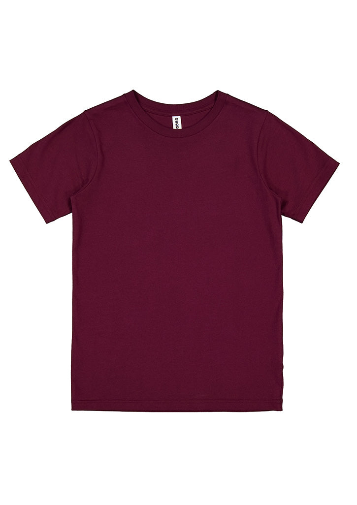 Kids Basis Short Sleeve Tee - Plum