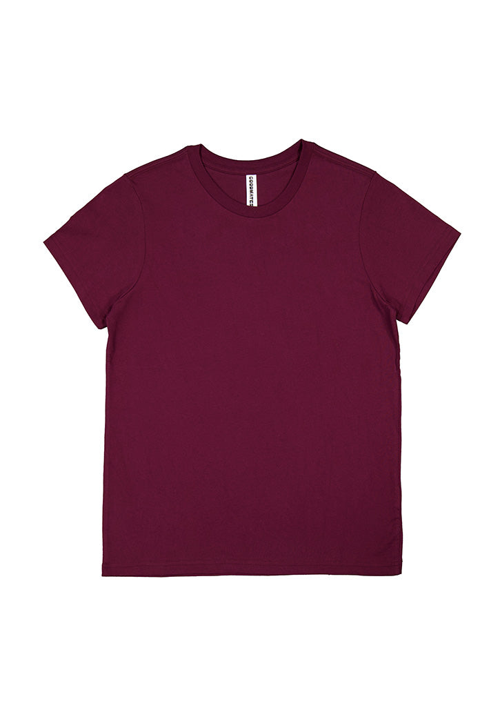 Womens Basis Short Sleeve Tee - Plum