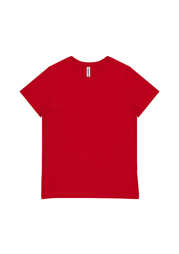 Womens Basis Short Sleeve Tee - Red