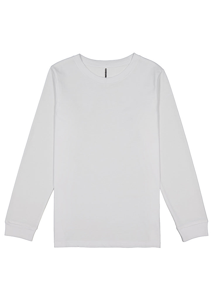 Youth Basis Long Sleeve Tee - White