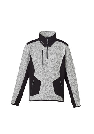 Unisex Streetworx Reinforced 1/4 Zip Pullover - Grey