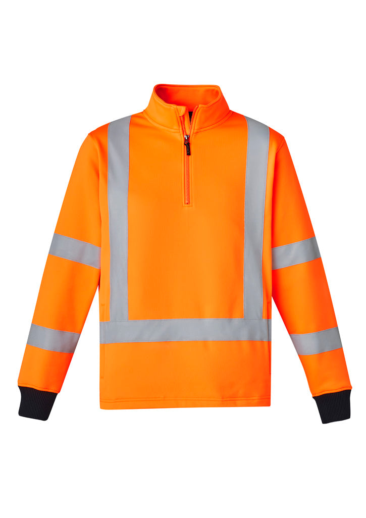 Unisex Hi Vis X Back Rail Jumper - Orange