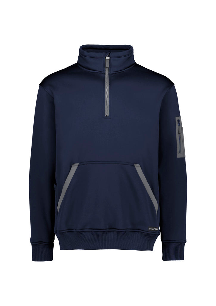 Unisex Streetworx Water Resistant 1/4 Zip Pullover - Navy