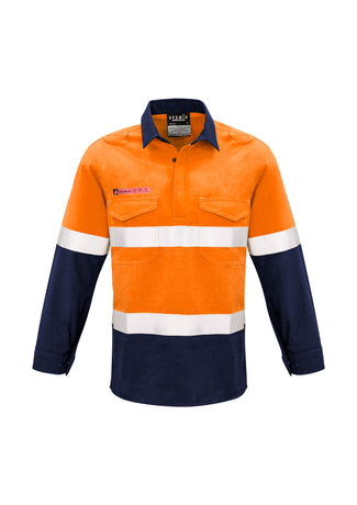 Mens FR Closed Front Hooped Taped Spliced Shirt