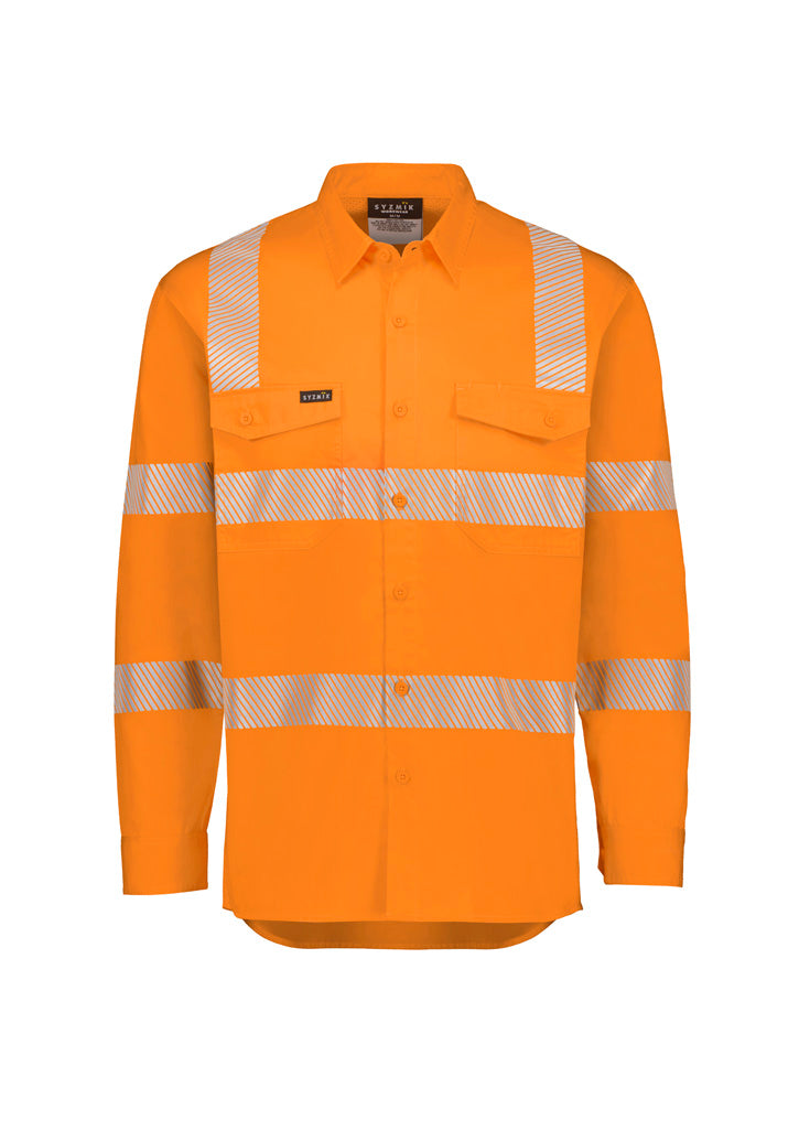 Mens VIC Rail Shirt - Segmented Tape - Vic Rail Orange