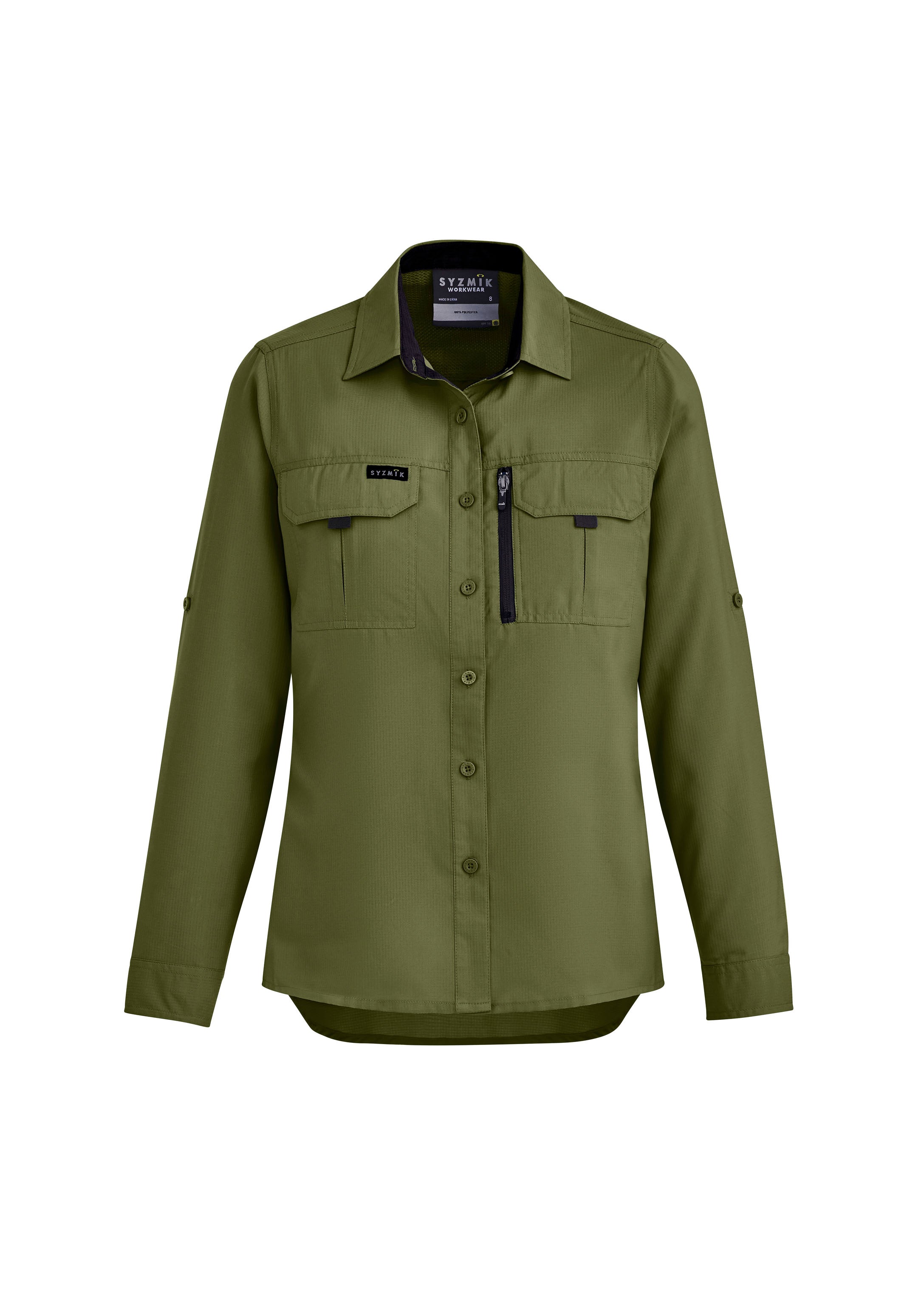 Womens Outdoor Long Sleeve Shirt - Army