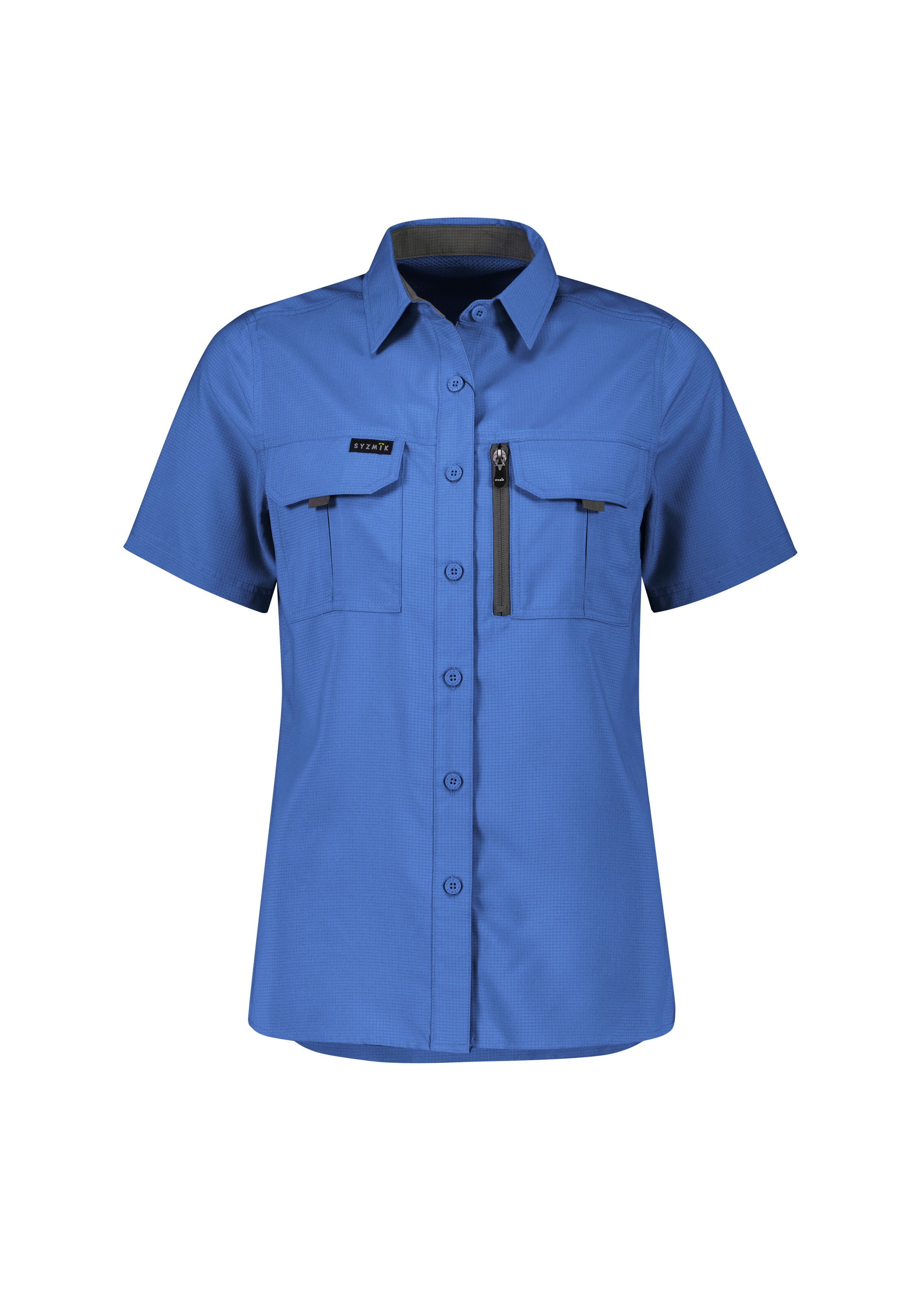Womens Outdoor Short Sleeve Shirt - Blue
